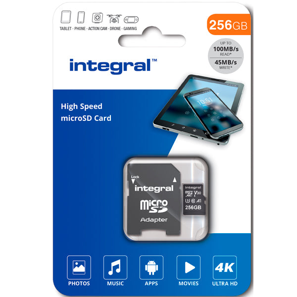 INTEGRAL SD MICRO 256GB 100MB