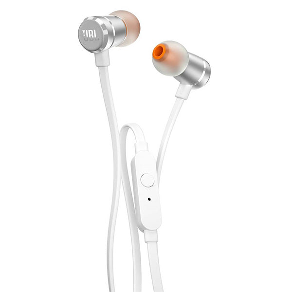 JBL EARPHONES TUNE T290 3.5" ALUMINIO C/ BOLSA TRANSPORTE SILVER