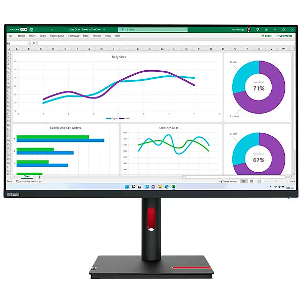 LENOVO THINKVISION T32P-30  32" UHD IPS HDMI DP USB-C 350NITS 3Y