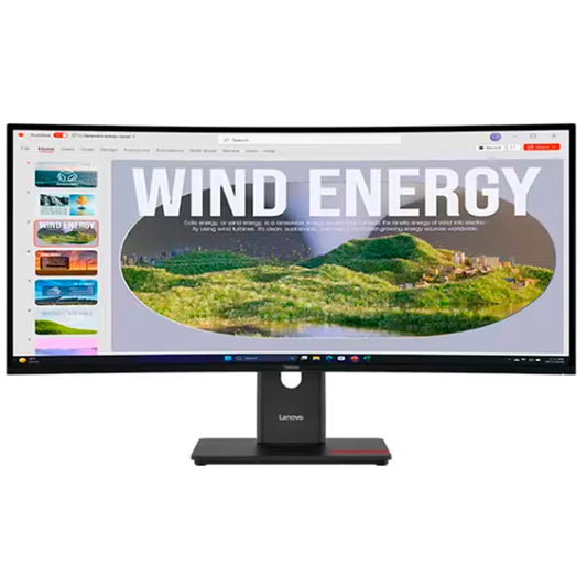 LENOVO THINKVISION MONITOR T34WD-40 34" 3440X1440 IPS DP HUB USBC 300NITS HAS 3Y