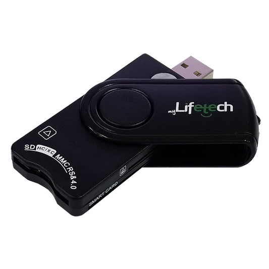 LIFETECH LEITOR DE CARTOES ALL IN ONE+CARTAO CIDADAO USB 2.0
