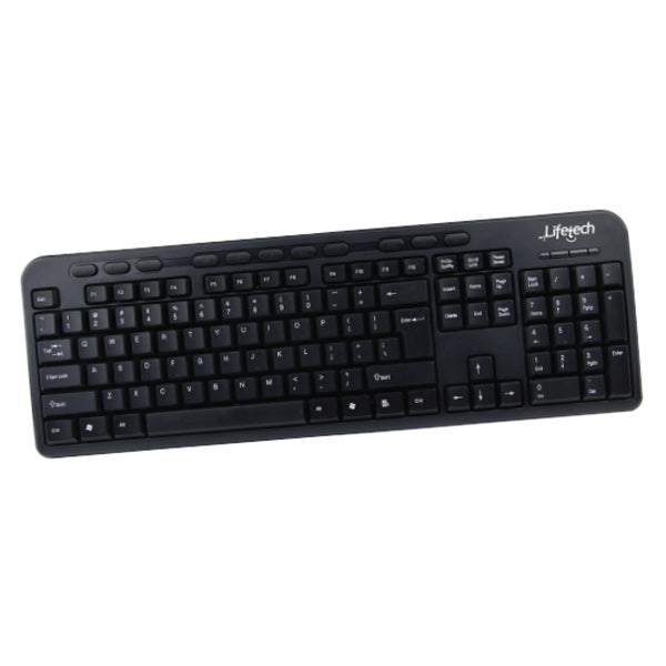 LIFETECH TECLADO BASIC MULTIMEDIA USB BLACK