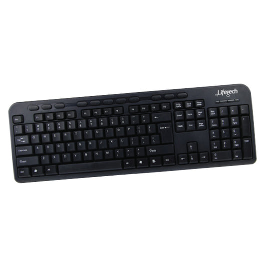 LIFETECH TECLADO BASIC MULTIMEDIA USB BLACK