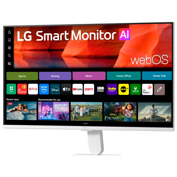 LG MONITOR IPS 27" FHD SMART MONITOR HDMI USB COLUNAS WEBOS 27U511SB-W