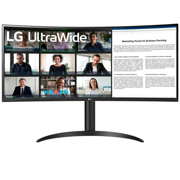 LG MONITOR VA 34" 21:9 CURVO WQHD 100HZ HDMI DP USB-C HAS 34WR55QK