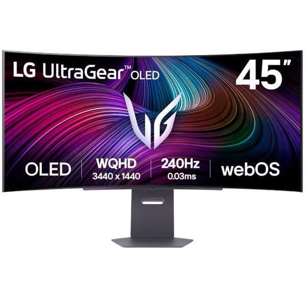 LG MONITOR OLED 45" 21:9 CURVO WQHD 240HZ VGA HDMI DP USB-C COLUNAS 45GX90SA-B