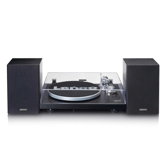 LENCO GIRA-DISCOS VINYL C\ BLUETOOTH C\ PRE.AMPLIFIC.  E CONJUNTO DE COLUNAS PRE