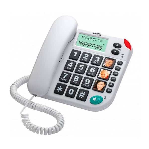 MAXCOM TELEFONE FIXO BRANCO KXT480