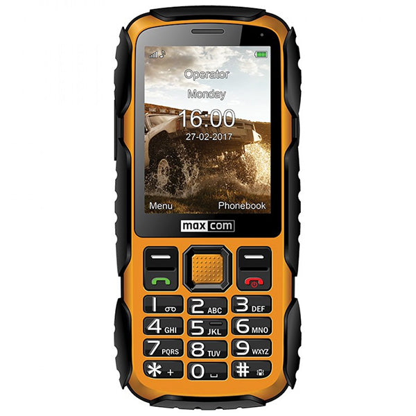 MAXCOM STRONG PHONE 2G SINGLE SIM 2.8" 1400MAH CAMERA IP67 YELLOW MM920L