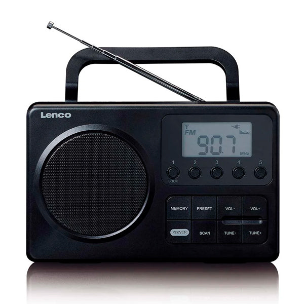 LENCO RADIO FM COMPACTO C\ LCD PRETO