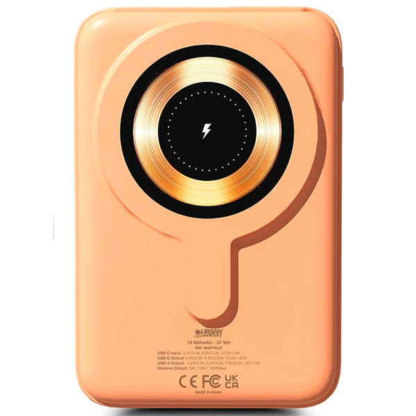 UF MAGNEE POWERBANK MAGNETICO WIRELESS UNIVERSAL 10.000MAH APRICOT ICE