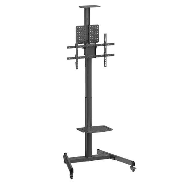 NAPOFIX SUPORTE CHÃO MOVEL HORIZONTAL 37">70" ROTATIVO 90º HAS PRETO VWA1225B-A