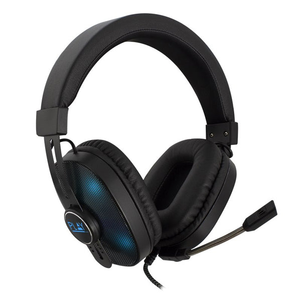 EWENT HEADSET GAMING PC XBOX ONE PS4 LED RGB BLACK BLUE