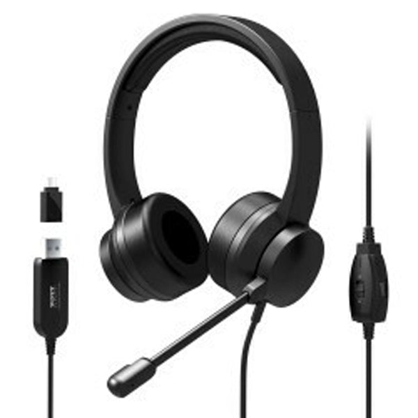 PORT HEADSET CONFORT OFFICE USB 4 CONTROLES COMANDO NOISE CANCEL