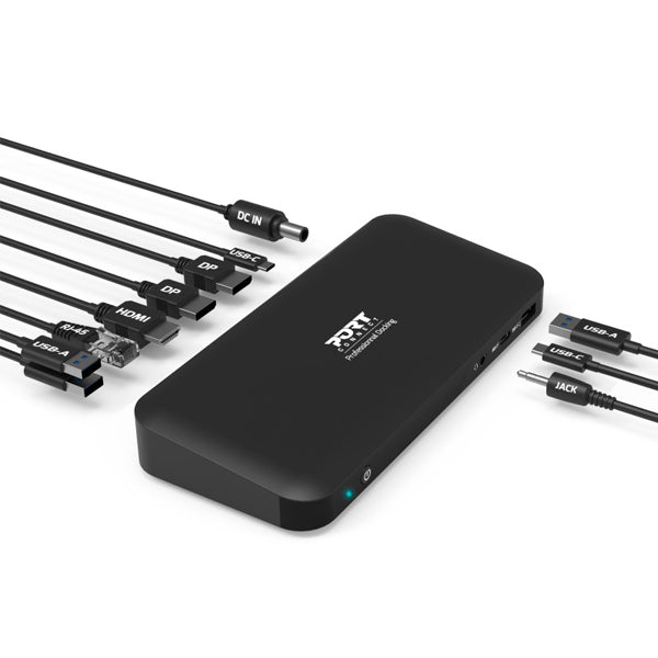 PORT DOCK 4K USB-C 1XHDMI 2XDP 3XUSB3 2XUSB-C 1XRJ45 1X3.5 PD85 W