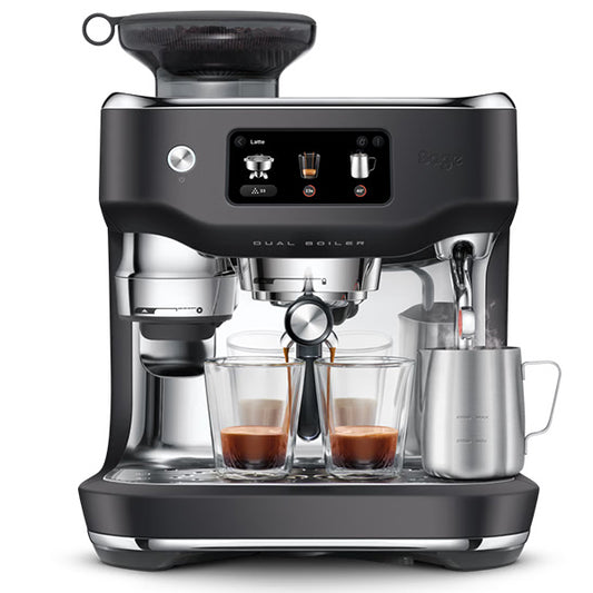 SAGE MAQUINA CAFE THE ORACLE DUAL BOILER BLACK TRUFFLE