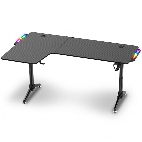 SPIRIT OF GAMER MESA GAMING HEADQUARTER 600 RGB LEFT ANGLE DESK