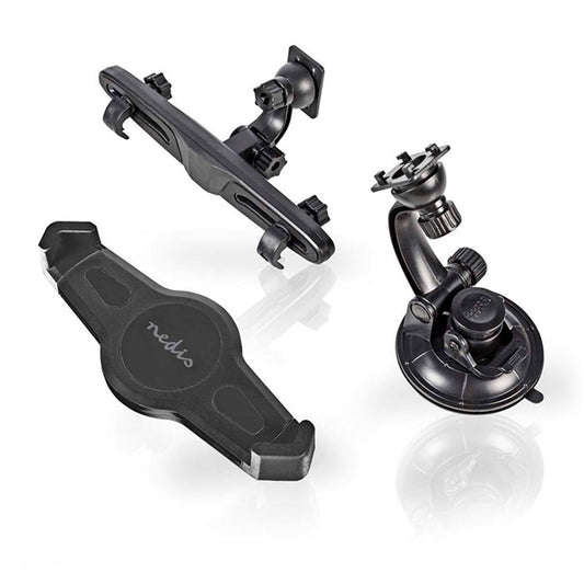 NEDIS SUPORTE PARA CARRO 12" COM ACESSORIO VENTOSA E ENCOSTO DE CABEÇA PRETO