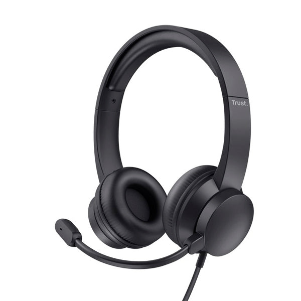 TRUST HEADSET C/MICRO AYDA USB BLACK