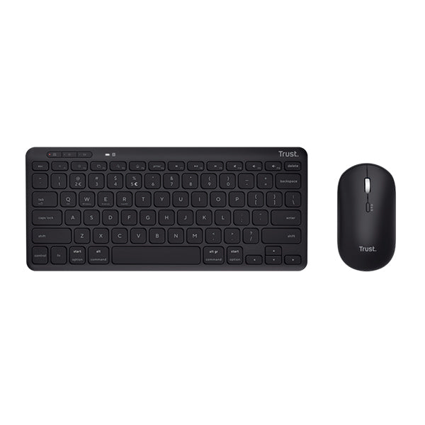 TRUST TECLADO E RATO WIRELESS BLUETOOTH BATERIA LYRA BLACK