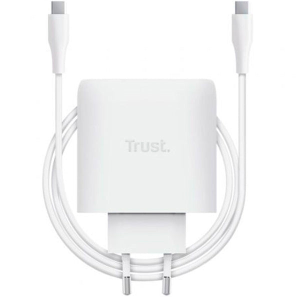 TRUST CARREGADOR GAN MAXO 65W 1XUSB-C INCLUI CABO 2 MT BRANCO