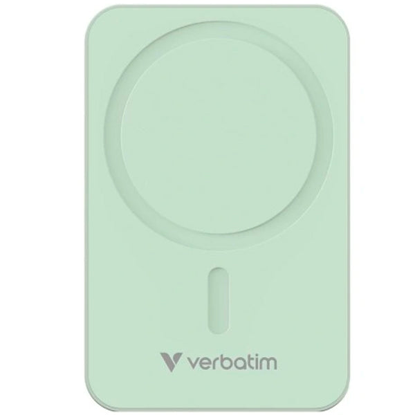 VERBATIM POWERBANK MAGSAFE CHARGE N GO 20.000MAH GREEN
