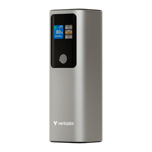 VERBATIM POWERBANK CHARGE N GO 27.000MAH C/ DISPLAY INCLUI CABO USB-C