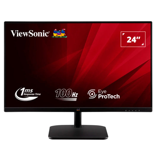 VIEWSONIC MONITOR IPS 24" (23.8") 16:9 FHD 1MS 100HZ VGA HDMI DP VA2432-MHD-3