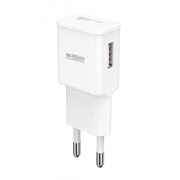 UF CHARGER USB QC3.0 (EU) 3A WHITE  BTS