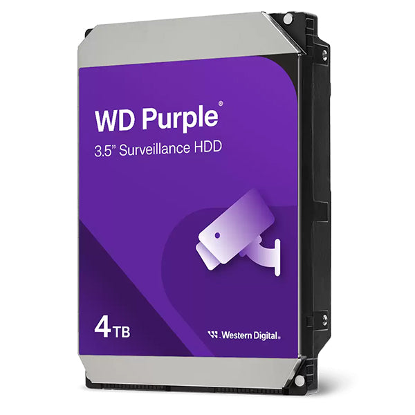 WD HDD 3.5" 4TB 128MB SATA SURVEILLANCE PURPLE