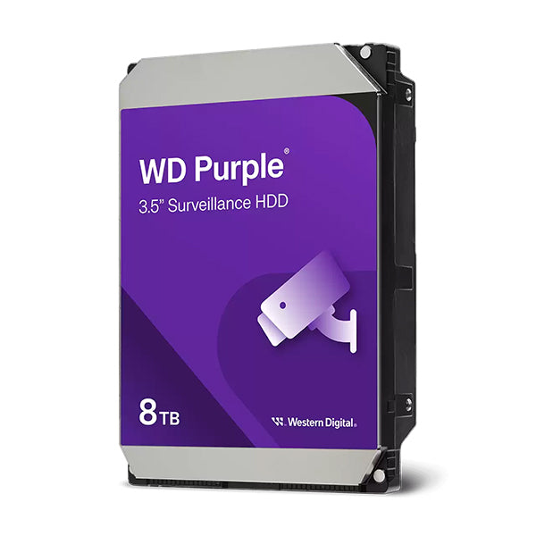 WD HDD 3.5" 8TB 256MB 5640RPM SATA6  SURVEILLANCE PURPLE