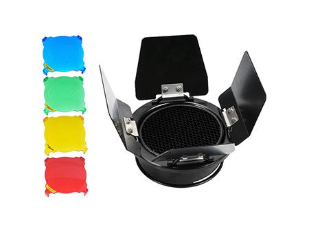 GODOX KIT BARNDOOR, FILTROS E GRELHA C98