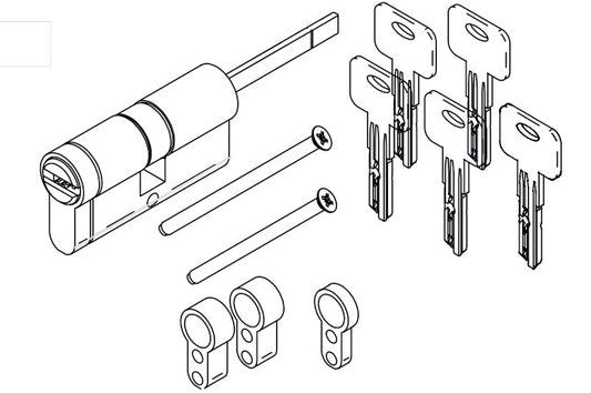 DANALOCK - CILINDRO AJUSTÁVEL LINCE CPLUS NICKEL 50-30