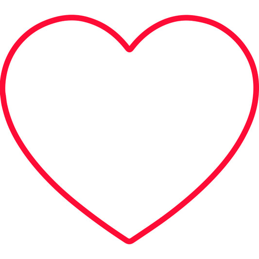 CANDY SHOCK - LED SIGN 40 SMALL HEART (RED)