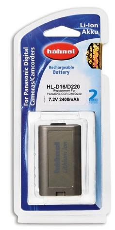 HAHNEL BATERIA LITIO HL-D16/D220 PANASONIC