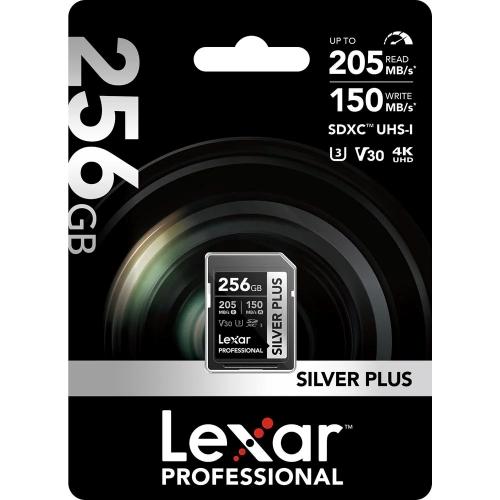 LEXAR SILVER PLUS SDXC 256GB 205MB/S V30