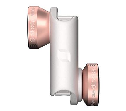 OLLOCLIP (IPHONE 6, 6S, 6PLUS E 6SPLUS) COMBO 4 EM 1 - ROSA DOURADO/BRANCO