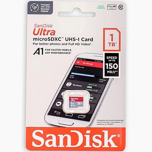 SANDISK ULTRA MICROSDXC 1TB + SD ADAPTER 150MB/S