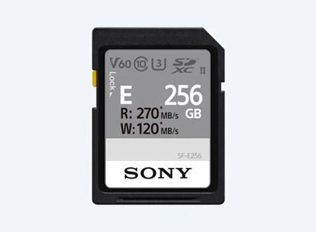 SONY CARTÃO SD E UHS-II E CL10_U3 R270 / W70 V30 256GB