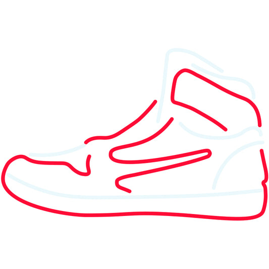 CANDY SHOCK - LED SIGN 40 SMALL SHOE (RED/COLD WHITE)