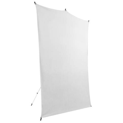 SAVAGE 5X7 WHITE BACKDROP TRAVEL KIT (1,52MX2,13M)