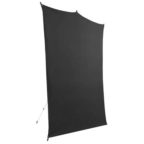 SAVAGE 5X7 BLACK BACKDROP TRAVEL KIT (1,52MX2,13M)