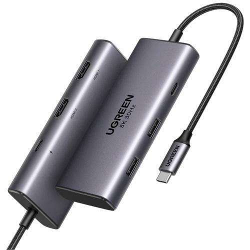 UGREEN CM498 REVODOK 206 6IN1 USB-C HUB DUAL HDMI