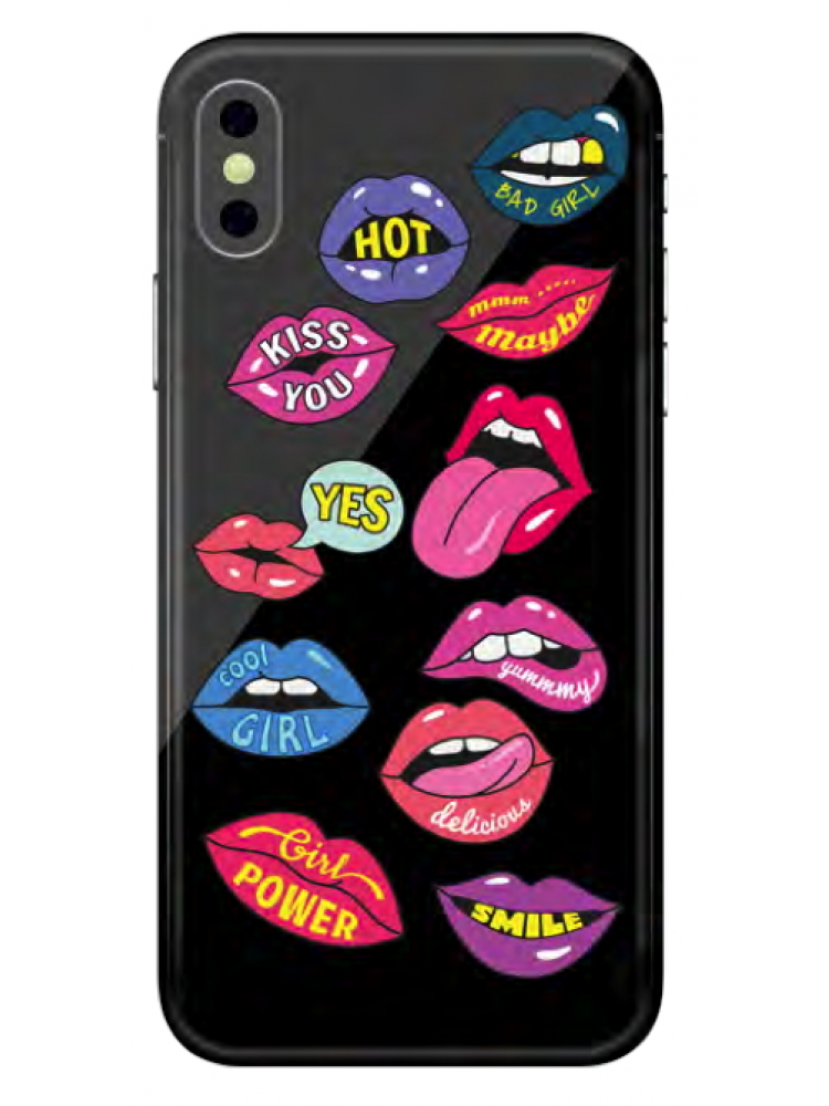 BENJAMINS - PUFFY STICKERS IPHONE X-XS (LIPS)