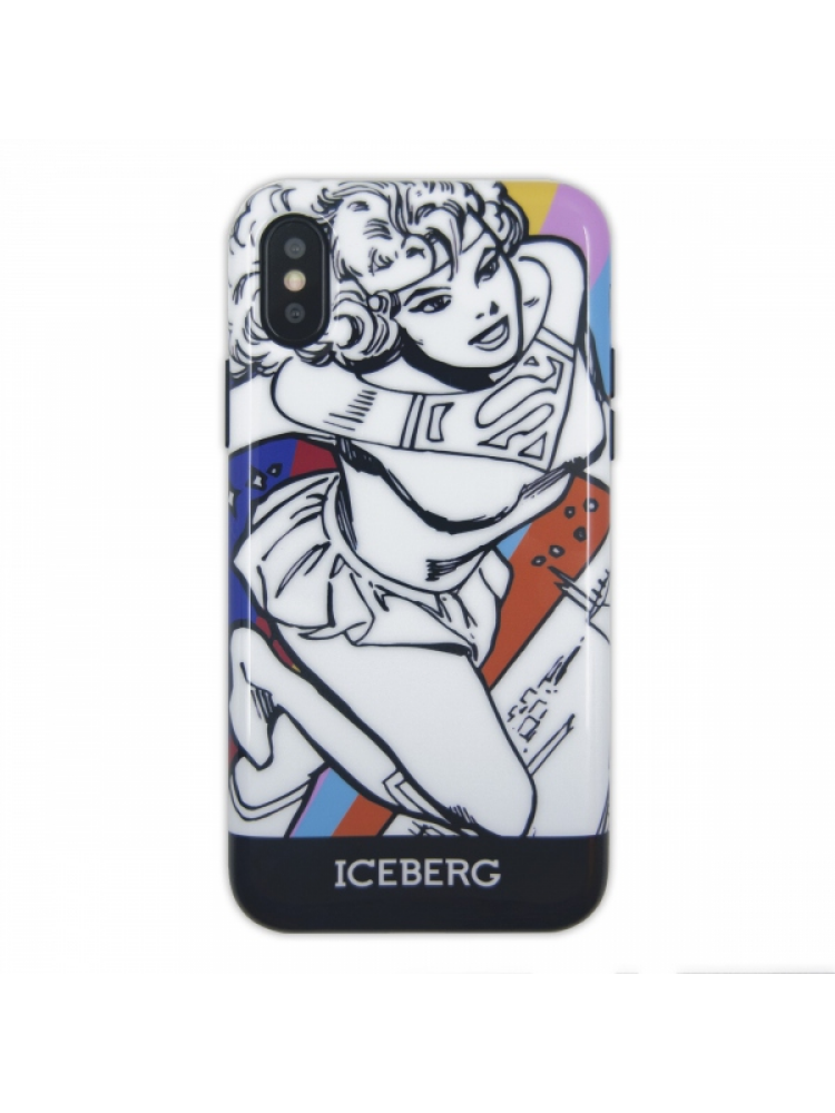 ICEBERG - SOFT CASE COMICS IPHONE X-XS (SUPERGIRL)