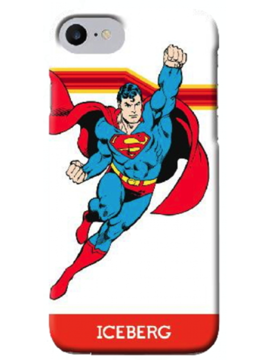 ICEBERG - SOFT CASE SUPERMAN IPHONE SE-8-7-6S-6 (FLYING)