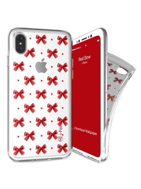 I-PAINT - TRENDY CASE IPHONE X-XS (RED BOW)