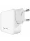 MACALLY - AC CHARGER 24W (USB + USB-C) W- CABLE