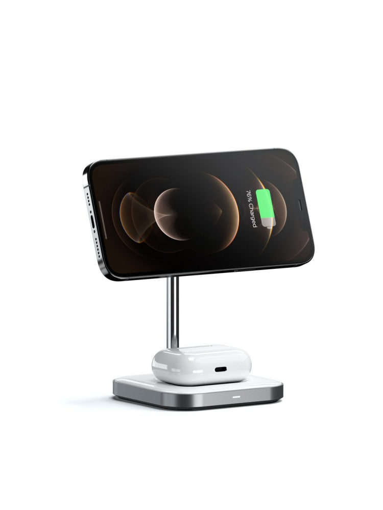SATECHI - ALUMINUM 2-IN1 MAGNETIC WIRELESS CHARG. STAND