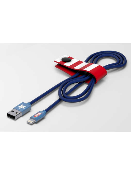 TRIBE - CABO USB-LIGHTNING MARVEL (CAPTAIN AMERICA)